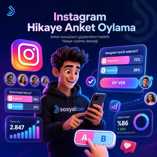 Instagram Hikaye Anket Oylama Satın Al