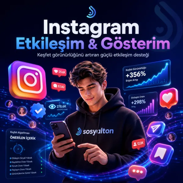 Instagram Etkileşim & Gösterim Satın Al
