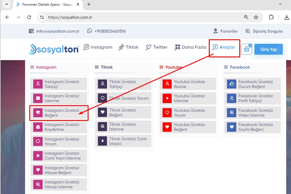 Instagram ucretsiz begeni nasil yapilir adim-1