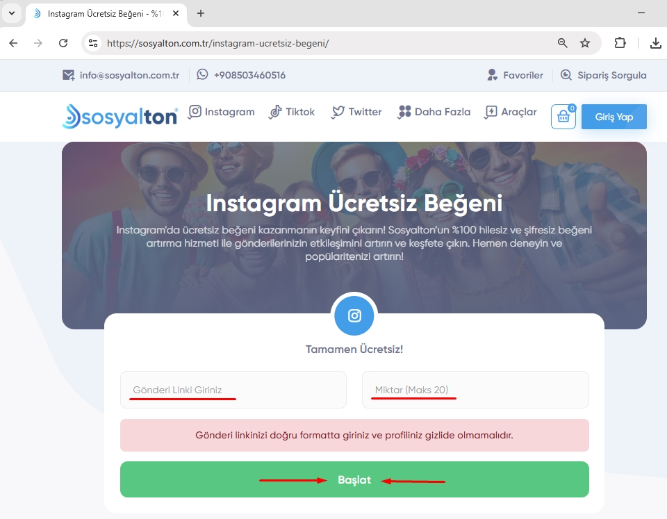 Instagram ucretsiz begeni nasil yapilir adim-2