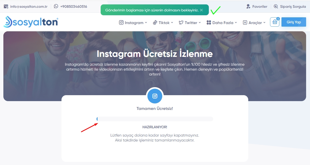Instagram ucretsiz izlenme nasil yapilir 3.adim