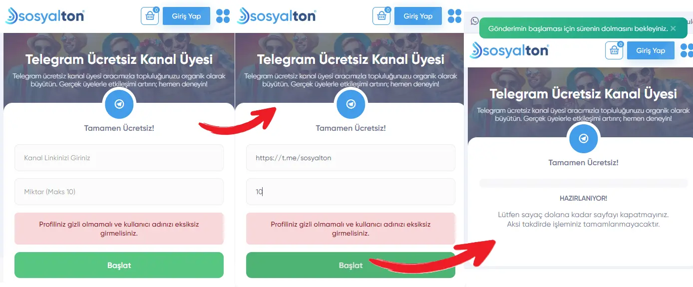 Ucretsiz Telegram Kanal-Grup Uyesi Nasil Yapilir