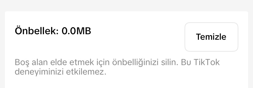 Önbelleği Temizle